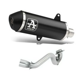 ARROW Urban Slip-On Schalldämpfer Dunkel Aluminium Krümmer Piaggio MP3 500 LT 2014-2016