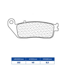 Plaquettes de frein en composé fritté CL BRAKES 3065MSC paire