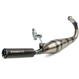 Marmitta completa STAGE 6 STREETRACE terminale nero per Mbk 51