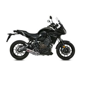 MIVV Komplettauspuff Oval Titan mit Carbon-Endkappe für YAMAHA Tracer 7/GT