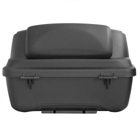 S-Line Black Carbon Top Case 35 Liters with Universal Plate and Backrest
