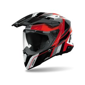 AIROH COMMANDER 2 SKIP Enduro Dual Road Helmet Glossy Red
