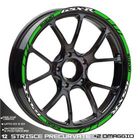 Motorrad felgenaufkleber IRIDEA DESIGN WHE-SUZ-GSX-SPO-WH-GR