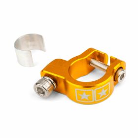 STAGE6 CNC Aluminum Exhaust Clamp Yellow