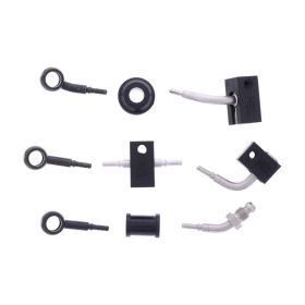 JMP 4 Bremsleitungsrohre HBF-2029-V-MBK Schwarzstahl für Honda CB 650 FA ABS