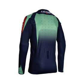 Maillot motocross LEATT Moto 4.5 Lite Matcha vert bleu filet élastique
