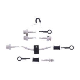 JMP 5 Stahlbremsleitungsset HBF-9010-V-MBK Schwarz für Yamaha XT 660 ZA TENERE ABS