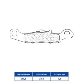 CL BRAKES paire de plaquettes de frein en composé fritté pour KAWASAKI