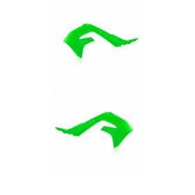 Green ACERBIS radiator side panels for KAWASAKI