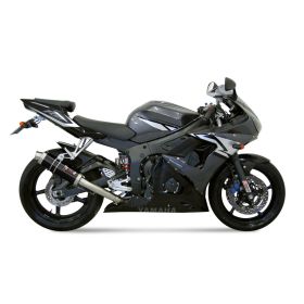 MIVV GP Schwarz Slip-On Auspuff homologiert für YAMAHA YZF 600 R6 2003-2005