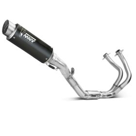 MIVV genehmigte komplette Auspuffanlage GPpro hoch schwarz für KAWASAKI Z650