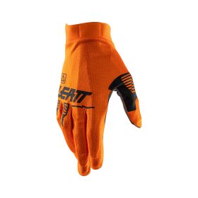 Guanti moto bambino LEATT Moto 1.5 arancio nero grigio ultraleggeri