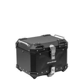 Bauletto S-Line Nero in Alluminio 37 Litri con Piastra Universale
