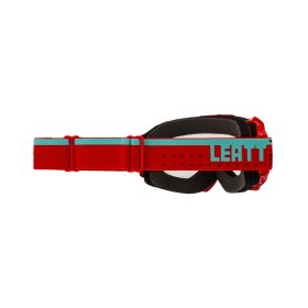 Masque cross LEATT Velocity 4.5 rouge bleu lentille transparente 83%