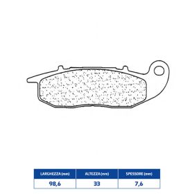 Plaquettes de frein CL BRAKES 3080MSC en composé fritté pour HONDA ANF INNOVA IE 125