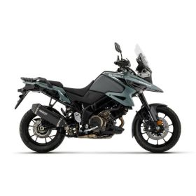 ARROW homologierter Slip-On Auspuff Explorer schwarz Aluminium für Suzuki V-STROM 1050
