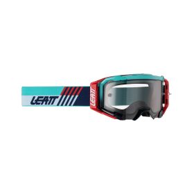 Masque cross LEATT Velocity 5.5 Aqua bleu lentille fumée 58%