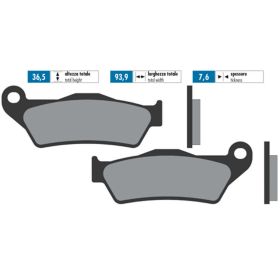 POLINI ORIGINAL brake pads pair 36.5x93.9x7.6 mm