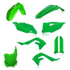 Kit carene 9 pezzi ACERBIS modello 2024 verde per KAWASAKI