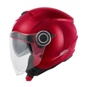 Casco jet urbano GIVI 12.5 Solid bordeaux opaco