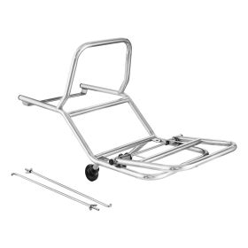 Portapacchi posteriore PREMIUM QUALITAT acciaio inox cromato per Vespa 125 GT