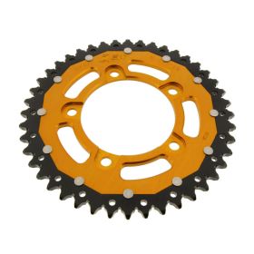 ZF 44 Teeth Crown 525 Pitch Black Gold Dual ZFD-713-44-GLD for Aprilia