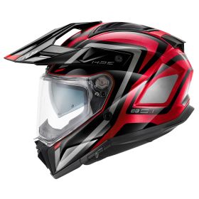 GIVI 80.1 Apex Dual road enduro helmet black grey burgundy