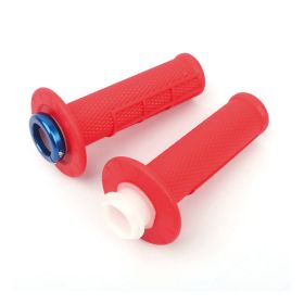 Poignées Cross Lock-On Up 22/24 120mm Rouge