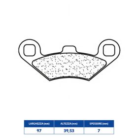 CL BRAKES 3100MSC Bremsbeläge Paar gesinterte Verbindung für PEUGEOT