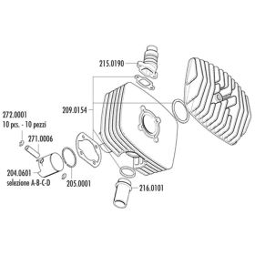 POLINI thermal group stroke 41.6 75.24cc aluminum cylinder