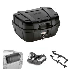 GIVI TREKKER LITE 52L Black Top Case Kit for YAMAHA MT07