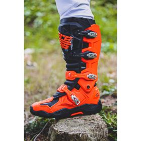 ACERBIS Motorradstiefel genehmigt Whoops orange/schwarz 4 Schnallenverschluss