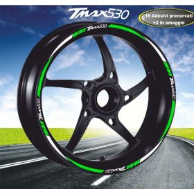 IRIDEA DESIGN BRX-BIC-TMA-530-WH-GR Motorcycle rim stickers