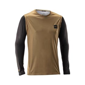 LEATT Gravity 2.0 T-shirt VTT Blanc Marron pour Trail avec protection UPF 50