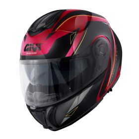 Casco modulare GIVI X26 Square bordeaux nero