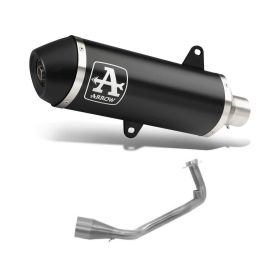 ARROW Urban Schalldämpfer dunkelgrauem Aluminium-Endkappen Sammler Piaggio Medley 150