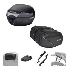 SHAD Komplettset SH33 schwarz und SL58 schwarz für KTM Duke 125/390