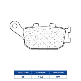 Plaquettes de frein CL BRAKES 3079MSC paire en composé fritté pour HONDA