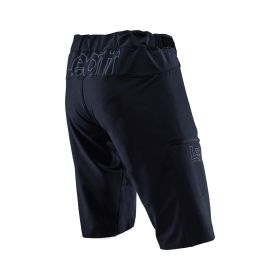 Pantaloncini MTB LEATT Enduro 1.0 nero tessuto resistente acqua sporco 3 tasche