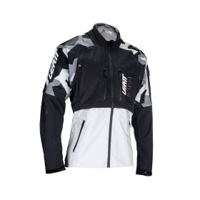 LEATT Moto 4.5 HydraDri Summer jacket Forge black white waterproof