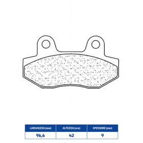 Plaquettes de frein CL BRAKES 3062SC en composite fritté pour KYMCO