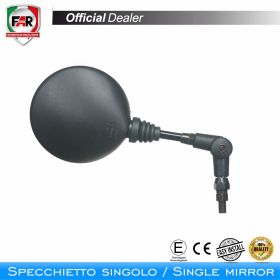 Specchietto manubrio omologato FAR 0257 reversibile nero