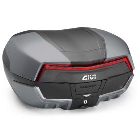 GIVI V58 MAXIA 5 Topcase-Kit graphit rot für TRIUMPH Tiger 1200 / Explorer
