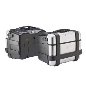 GIVI TREKKER Side Luggage Kit Black/Grey 46L for MORINI X-CAPE MOTORCYCLE