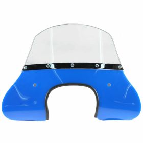 CUPPINI blaue Windschutzscheibe 215x440 mm mit externem Montagematerial
