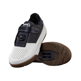 LEATT ProClip 5.0 MTB Shoes White with Dyneema PU Leather and RideGrip Sole