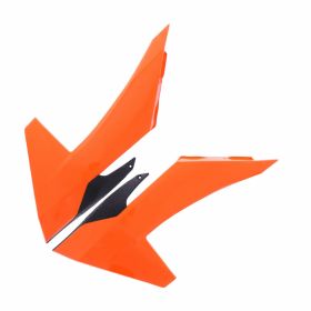 Coppia fianchetti radiatore POLISPORT nero/arancio per Ktm