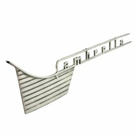 Poliertes Aluminium-Abzeichen-Set für Lambretta 6-Pin-Befestigung und Sicherheitsplatte