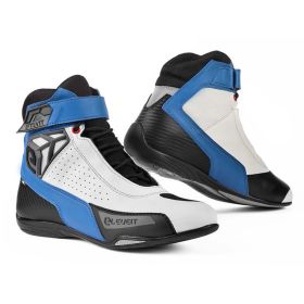Chaussures moto sportives ELEVEIT STUNT AIR blanc / bleu transpirantes