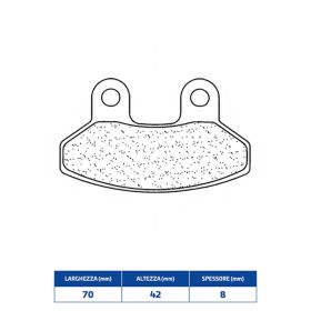 Plaquettes de frein CL BRAKES 3067MSC en composé fritté pour SYM
